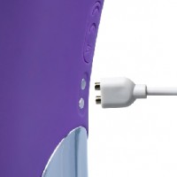 G-Spot Vibrator with Clitoral Massager, 10 Vibrating & 5 Suction Functions, Heating, Rechargeable, Silicone, PURPLE